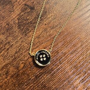Marc Jacobs button pendant necklace